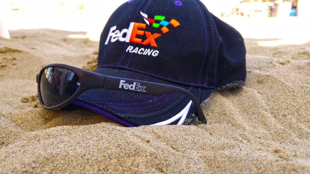 Fedex cap and sun glasses - Does Fedex work on Sunday?