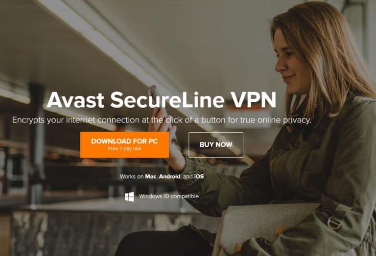 Avast VPN Homepage